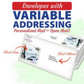 Variable Data Envelopes - 24# - Digital #10